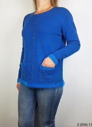 Светр жіночий класичний. кольори: синій, чорний. светр ошатний. модний жіночий светр. 2 (534) 1 b3 фото