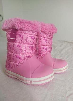 Чоботи crocs hello kitty