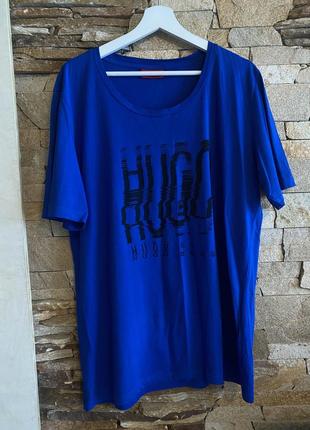 Футболка hugo boss, футболка синя