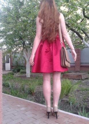 Пышное красное платье!!!в стиле 90-тых!!5 фото