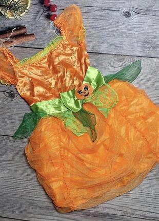 Платье тыквы на хеллоуин1 фото