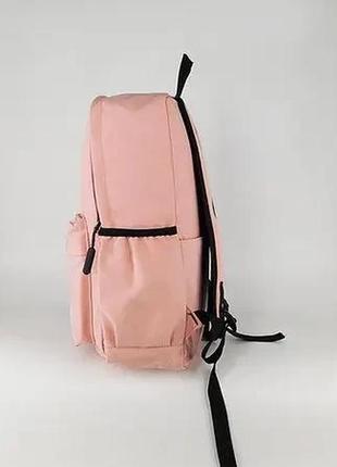Рюкзак городской школьный стильный тканевый на молнии принт пчела 38*25 см4 фото