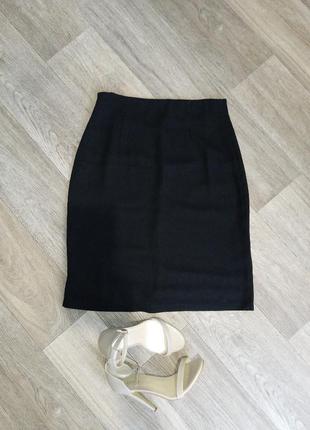 Юбка миди / классическая черная юбка / женская юбка2 фото