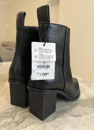 Стильні шкіряні черевики zara