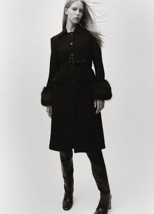 Черные кожаные ботфорты zara высокие сапоги кожаные черные сапоги женские5 фото