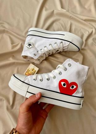 Кеди Friday des garçons play x converse white8 фото