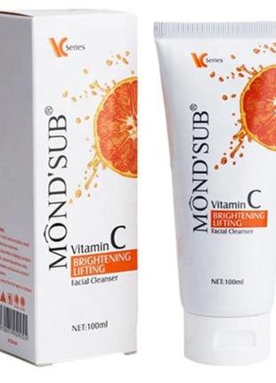 Очищающий гель для лица mond'sub vitamin c facial cleanser, 100 мл