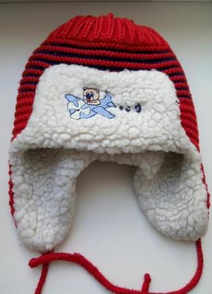 Тепла шапка на хлопчика