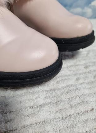 Демисезонные туфли теплые на флисе из эко-кожи для девочки 29 размер5 фото