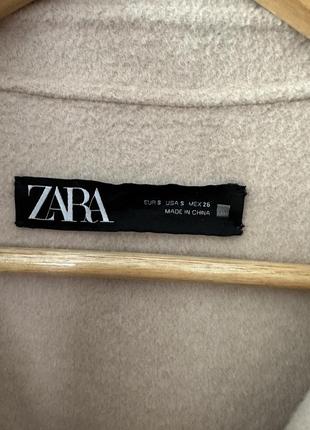 Пальто сорочка вовна zara3 фото