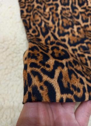 Сарафан зара в леопардовий принт сукня платье плаття в леопардовый животный на бретелях міні мини короткое короткий4 фото