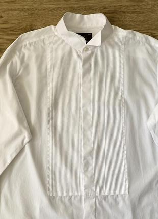 Біла сорочка для смокінгу marks&amp;spencer3 фото