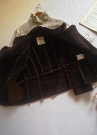 Італійська куртка, дублянка, косуха, vlab, італія, коричнева8 фото