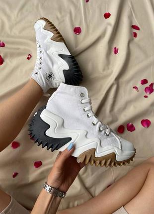 Кросівки converse run star motion hi white