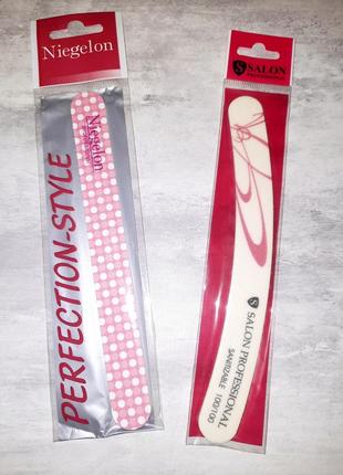 Пилочка минеральная niegelon для ногтей пилка маникюр педикюр ногти гелевые натуральные