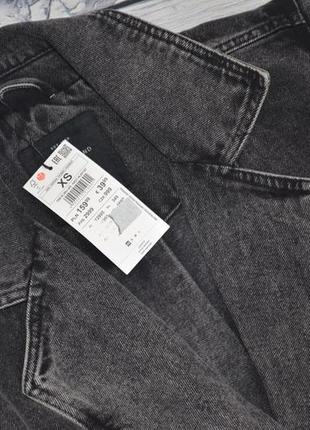 Xs/l нова фірмова жіноча однобортна джинсова куртка косуха в ретро стилістиці варена house8 фото