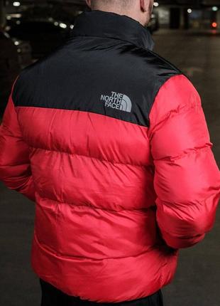 Пуховик куртка мужская the north face красный / пуховік курточка чоловіча зе норт фейс tnf тнф7 фото