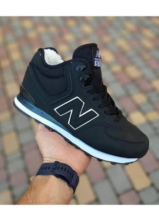 Кроссовки мужские new balance 574 черные / кросівки чоловічі нью баланс чорні кроссы