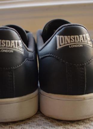 Кожаные кеды туфли спортивные на липучках  сникерсы lonsdale р. 46 29,5 см2 фото