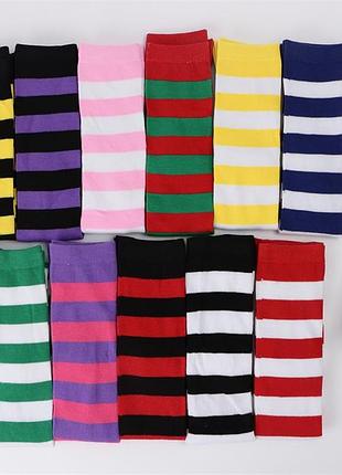 Гольфи вище коліна смугасті біло-сині