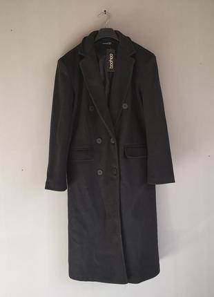 Пальто оверсайз базове чорнного кольору верхній одяг4 фото