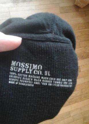 Чорная котоновая футболка фирмы  mossimo4 фото