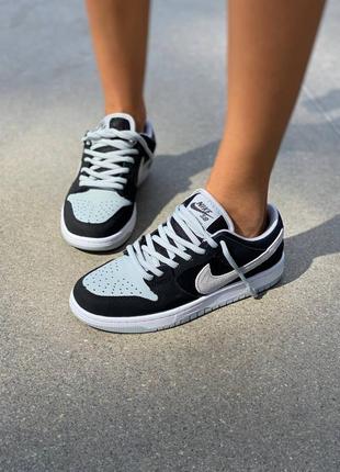 nike Dawn sb dunk low женские чёрные кроссовки найк демисезонные весна лето осень жіночі чорні кросівки