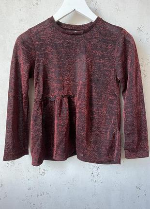 Блуза с металлизированным эффектом zara