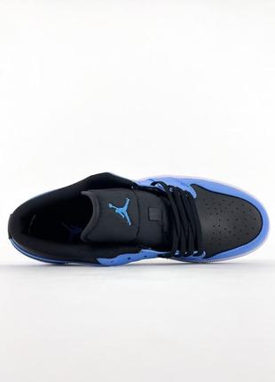 Nike air jordan 1 low university blue black3 фото