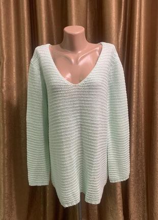 Ніжний светр, джемпер h&m м'ятного кольору розмір 2xl