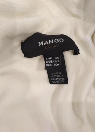 Белая куртка / пуховик демисезонный mango3 фото