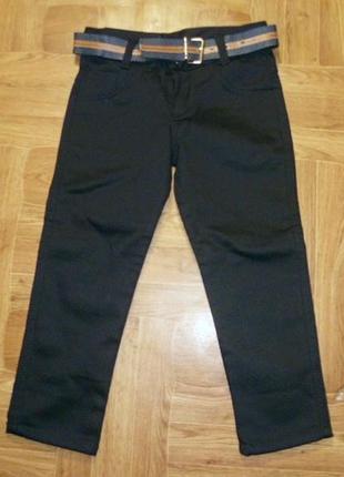Новые теплые зимние джинсы на флисе турция черные на 3года,рост 98см