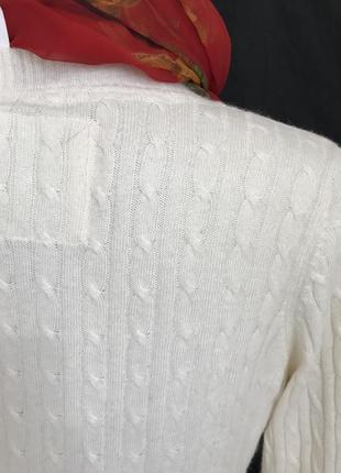 H&m  вовняний подовжений светр джемпер шерстяной свитер в косичку9 фото