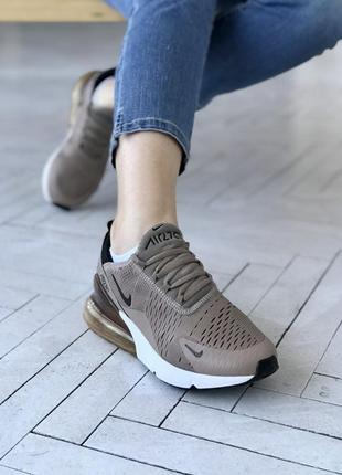 Жіночі кросівки  nike air max 270 brown женские кроссовки найк аир форс