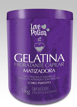 Коллаген для волос с матирующим эффектом love potion gelatina matizadora