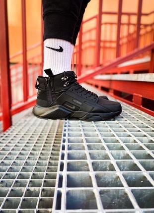 Мужские кроссовки nike huarache winter acronym"black" (топ качество) #найе