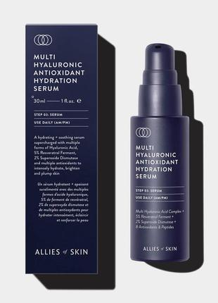 Allies of skin multi hyaluronic antioxidant hydration serum