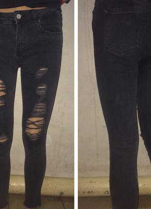 Супер черные джинсы1 фото