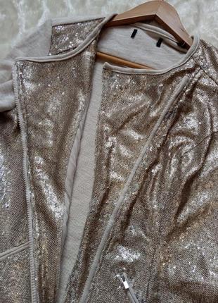 Піджак, жакет, блейзер з пайєтками tcm tchibo (німеччина), розмір євро 42 - m4 фото