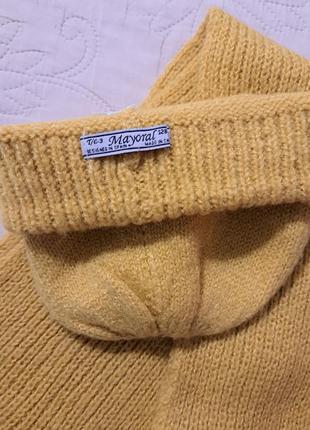 Набір-шапка і шарф  фірми mayoral, жовтого кольору .2 фото
