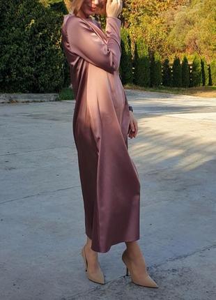 Платье шелк в бельевом стиле6 фото