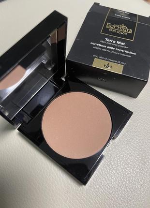 Бронзуюча пудра середнього відтінку euphidra terra mat bronzing powder 02 sabbia італія