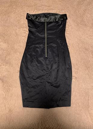Коктейльне плаття футляр чорне concept облягаюче бавовняне5 фото