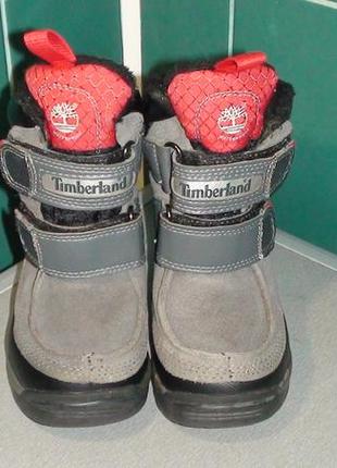 Timberland waterproof - шкіряні термочобітки. р- 23.5 (15.5см)2 фото