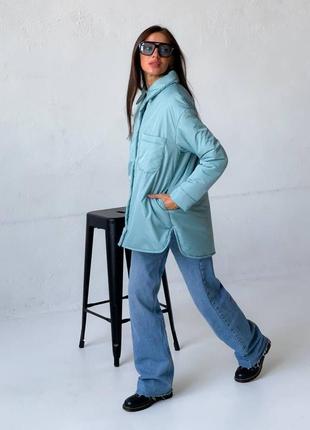 Куртка жіноча - колір ментол4 фото