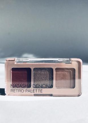 Natasha denona retro 3-pan eyeshadow palette мини палетка теней retro2 фото