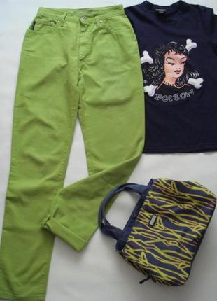 Яркие зеленые джинсики krizia jeans1 фото