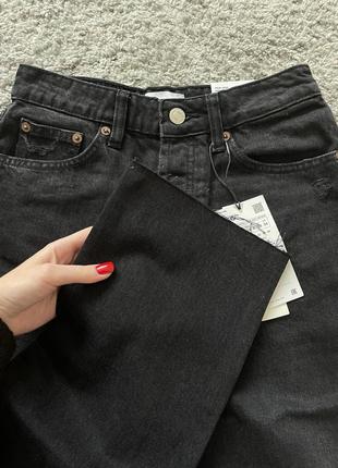 Колекція 2022❤️‍🔥 джинси zara straight/mom з необробленим краєм