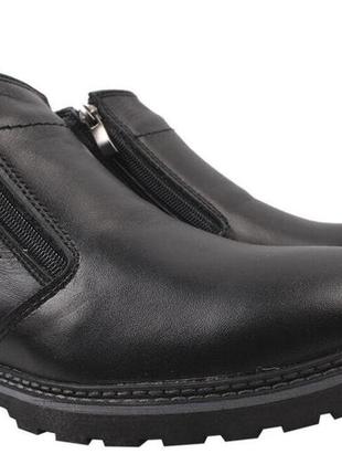 Ботинки на платформе мужские maxus shoes натуральная кожа, цвет черный