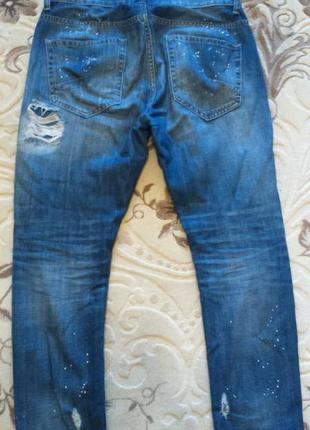 Мужские крутые джинсы зара zara eur 42 размер2 фото